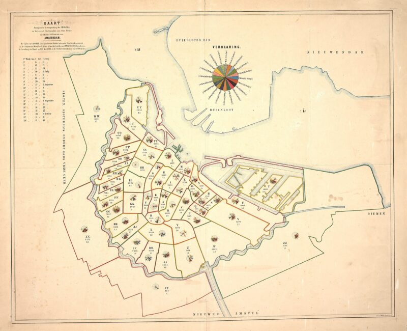De Cholera-kaart van 1866